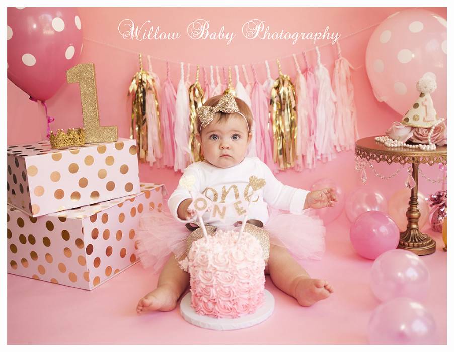 One Year Cake Smash » Willow Baby Photography