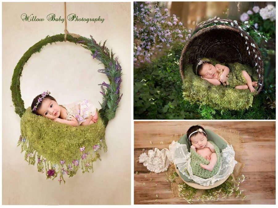 outdoor new baby photos